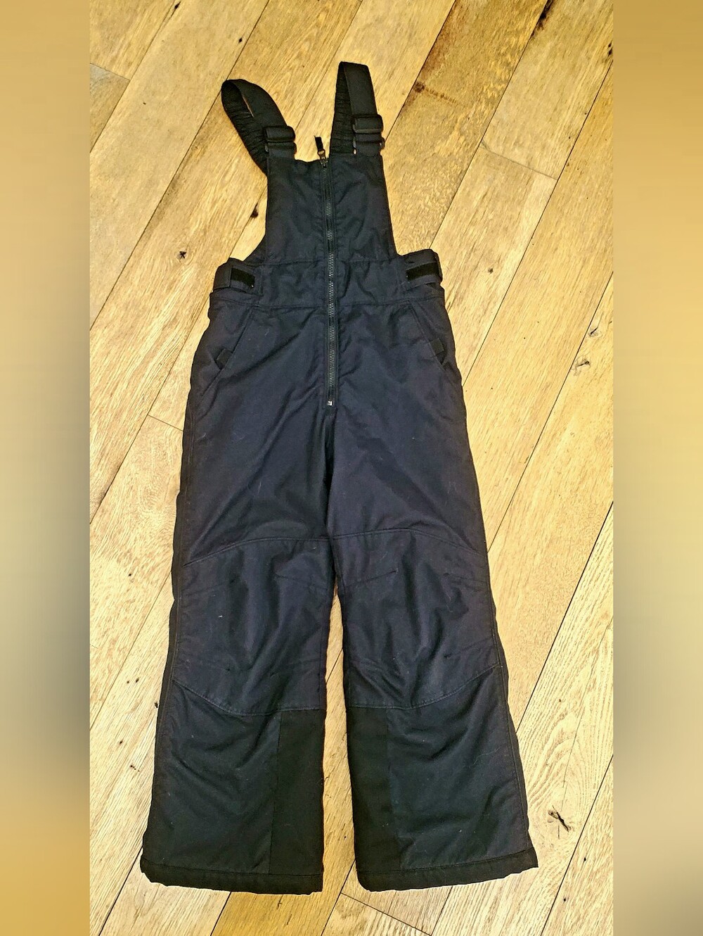 Columbia Boys Ski Pant Snow Bib Black Insulated Waterproof Size 7/8